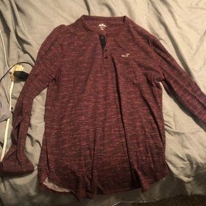 dark red hollister pullover